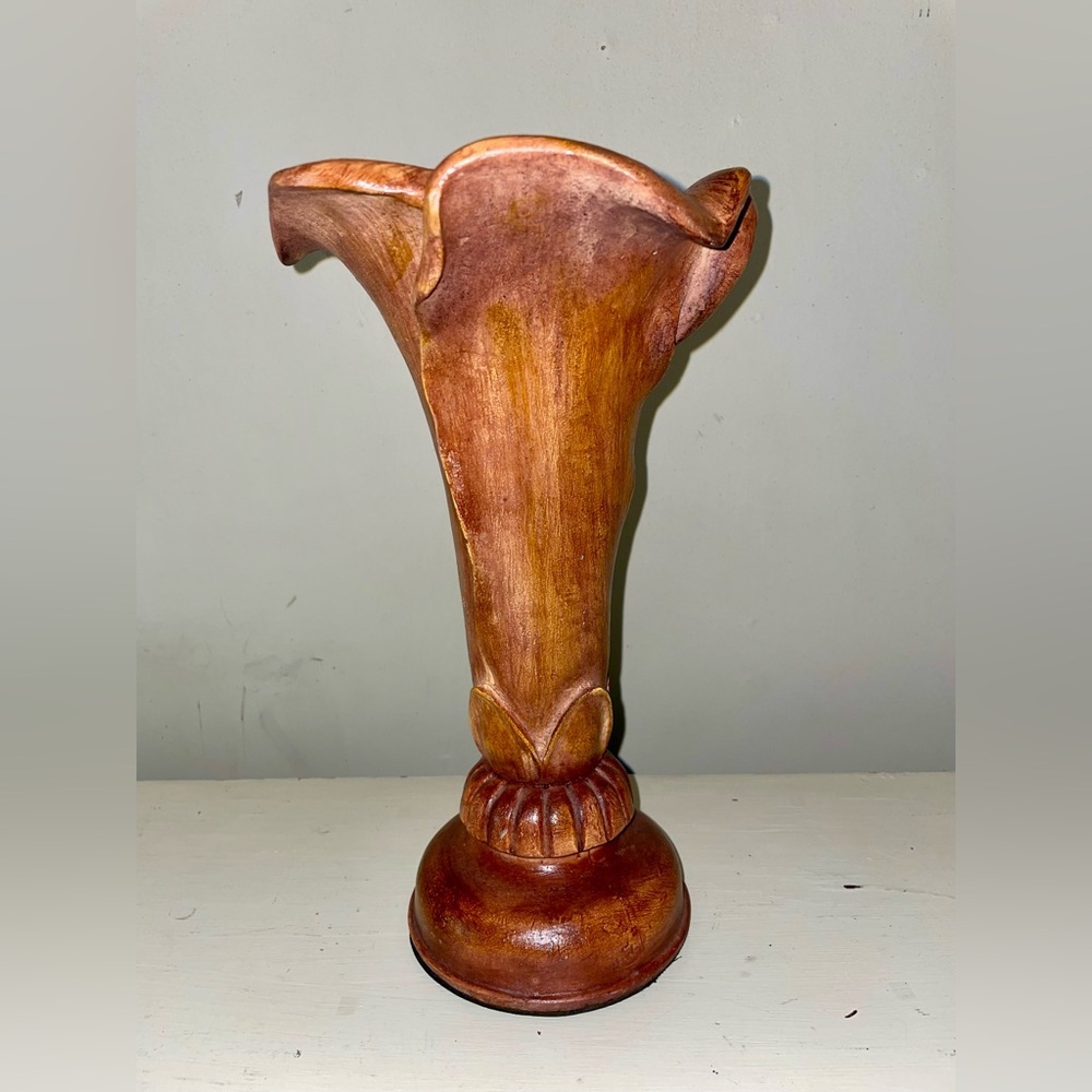 Vintage Hand-Carved  Wooden Flower Vase 1930’s-1940’s